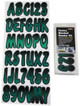 Kubota RTV Boat Lettering Forest Green/Black 3″ Registration Kit by Hardline Products